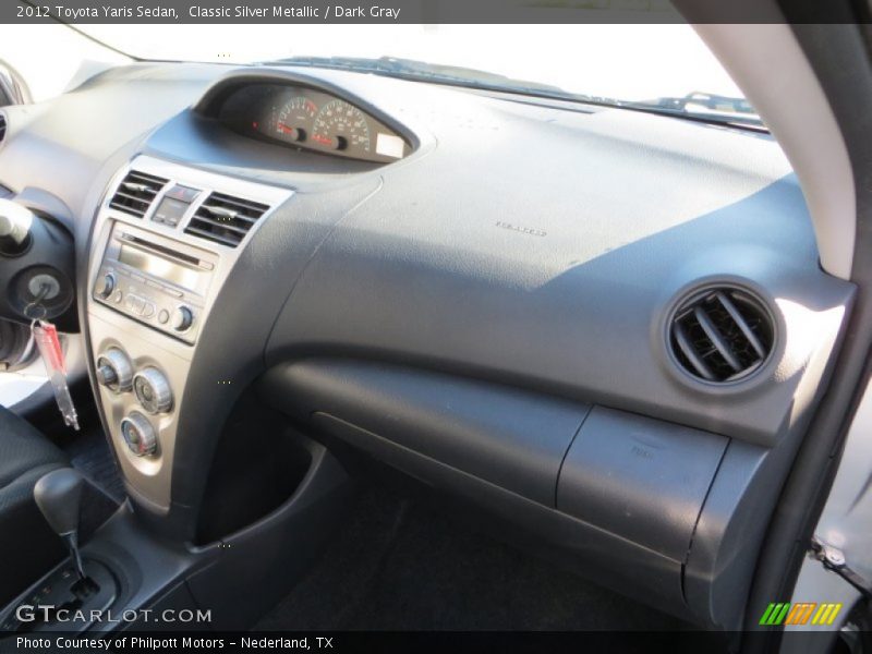 Classic Silver Metallic / Dark Gray 2012 Toyota Yaris Sedan