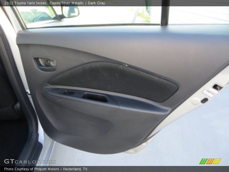 Classic Silver Metallic / Dark Gray 2012 Toyota Yaris Sedan