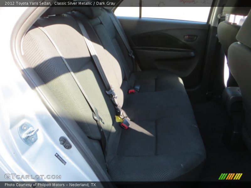 Classic Silver Metallic / Dark Gray 2012 Toyota Yaris Sedan