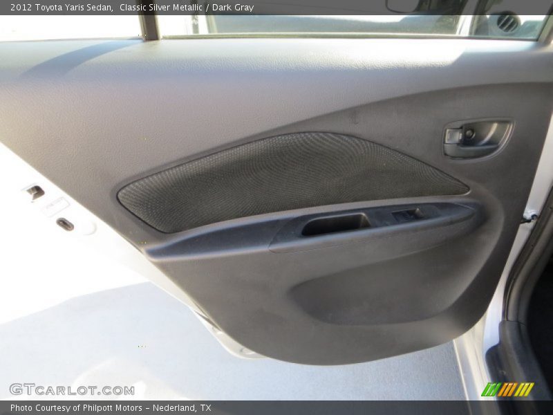 Classic Silver Metallic / Dark Gray 2012 Toyota Yaris Sedan