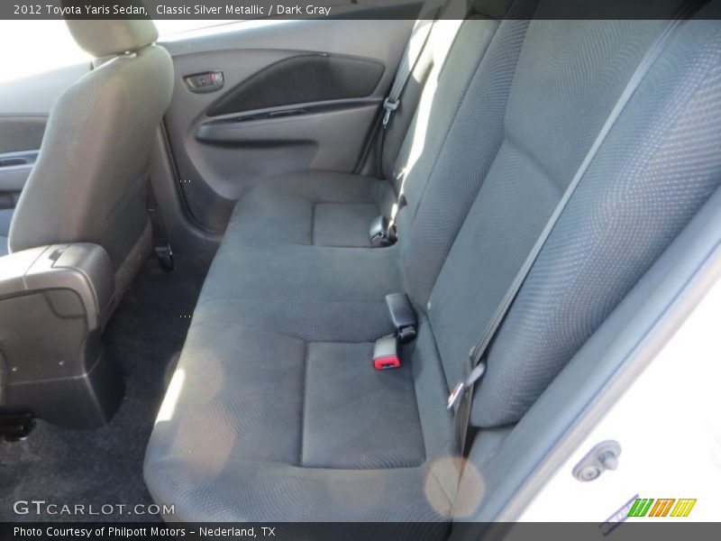 Classic Silver Metallic / Dark Gray 2012 Toyota Yaris Sedan