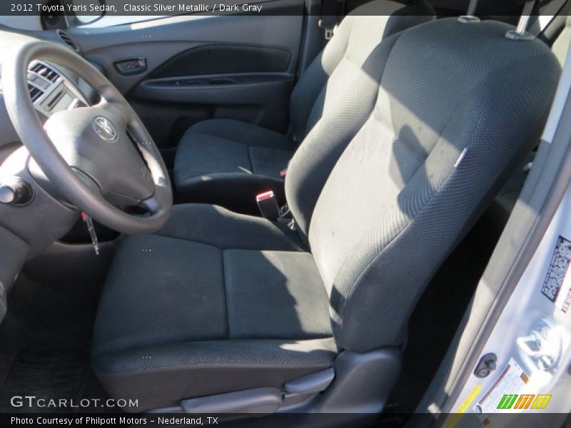 Classic Silver Metallic / Dark Gray 2012 Toyota Yaris Sedan