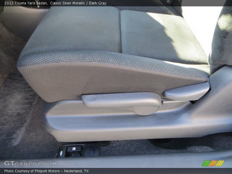 Classic Silver Metallic / Dark Gray 2012 Toyota Yaris Sedan