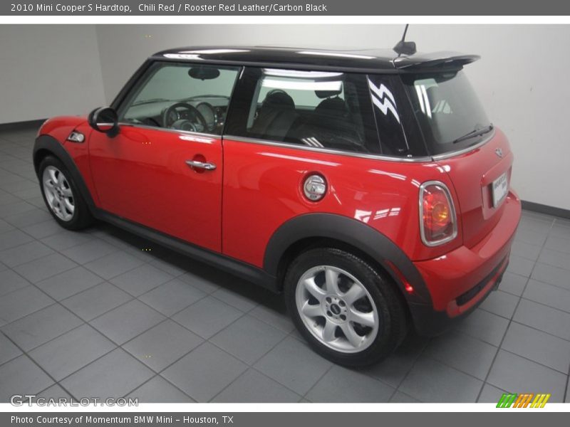 Chili Red / Rooster Red Leather/Carbon Black 2010 Mini Cooper S Hardtop