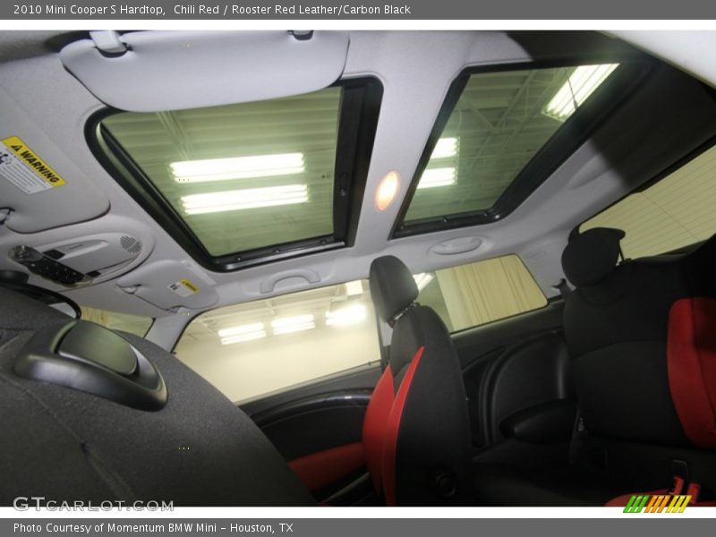 Chili Red / Rooster Red Leather/Carbon Black 2010 Mini Cooper S Hardtop