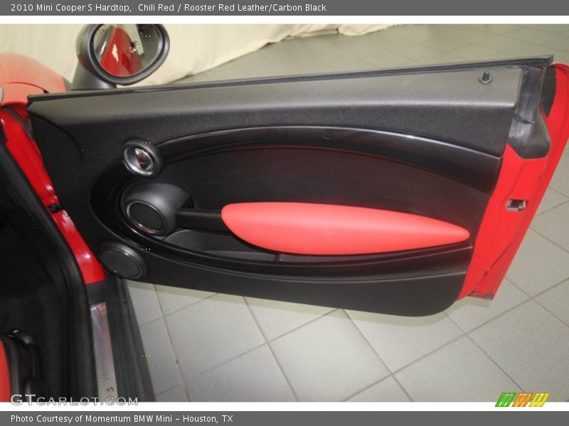 Chili Red / Rooster Red Leather/Carbon Black 2010 Mini Cooper S Hardtop