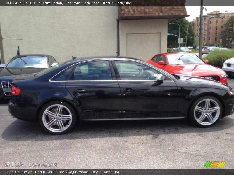Phantom Black Pearl Effect / Black/Black 2012 Audi S4 3.0T quattro Sedan