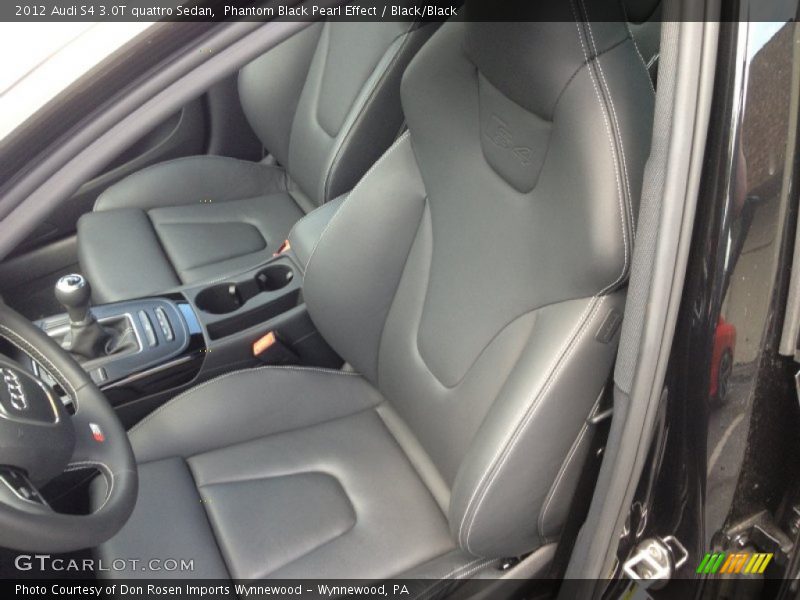 Phantom Black Pearl Effect / Black/Black 2012 Audi S4 3.0T quattro Sedan
