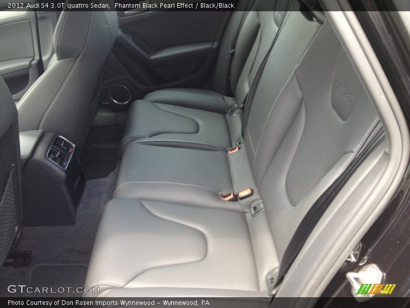 Phantom Black Pearl Effect / Black/Black 2012 Audi S4 3.0T quattro Sedan