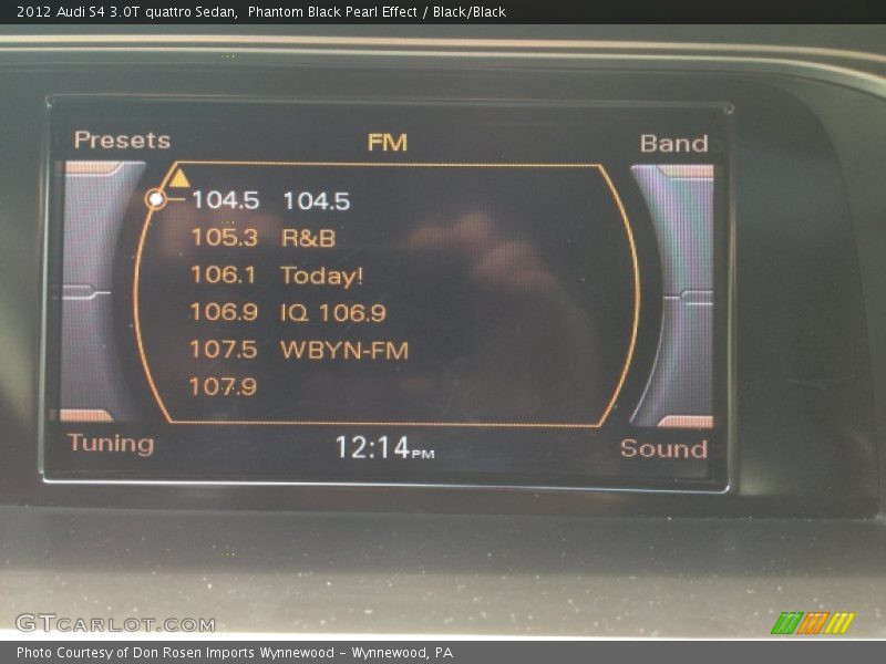 Phantom Black Pearl Effect / Black/Black 2012 Audi S4 3.0T quattro Sedan