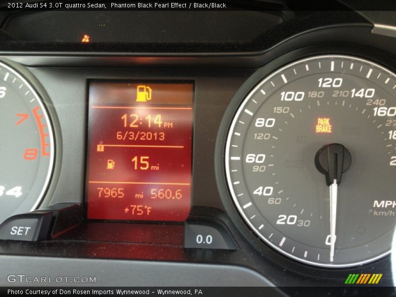 Phantom Black Pearl Effect / Black/Black 2012 Audi S4 3.0T quattro Sedan
