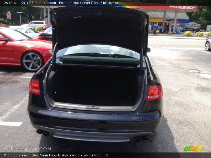 Phantom Black Pearl Effect / Black/Black 2012 Audi S4 3.0T quattro Sedan