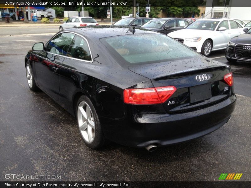 Brilliant Black / Cinnamon Brown 2009 Audi A5 3.2 quattro Coupe