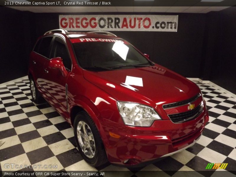 Crystal Red Tintcoat / Black 2013 Chevrolet Captiva Sport LT