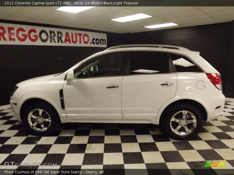 Arctic Ice White / Black/Light Titanium 2012 Chevrolet Captiva Sport LTZ AWD
