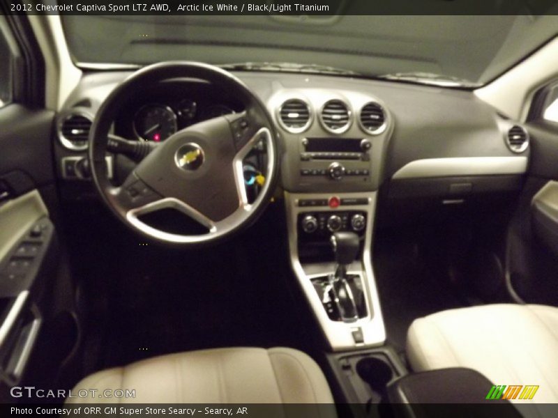 Arctic Ice White / Black/Light Titanium 2012 Chevrolet Captiva Sport LTZ AWD