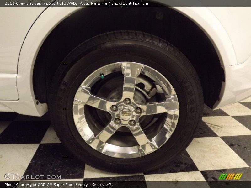 Arctic Ice White / Black/Light Titanium 2012 Chevrolet Captiva Sport LTZ AWD