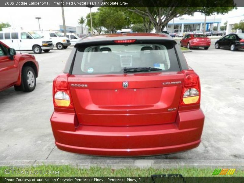 Inferno Red Crystal Pearl / Dark Slate Gray 2009 Dodge Caliber SXT