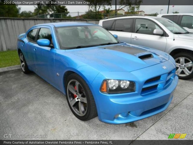 B5 Blue Pearl / Dark Slate Gray 2008 Dodge Charger SRT-8
