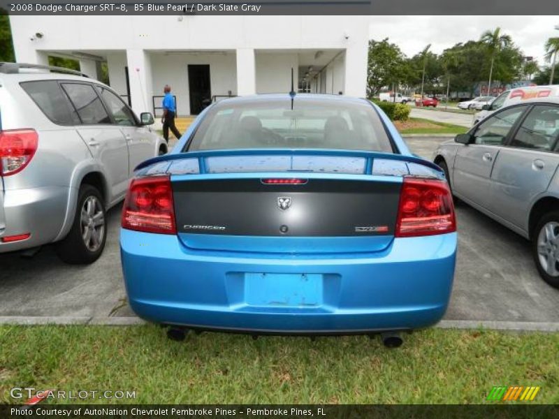 B5 Blue Pearl / Dark Slate Gray 2008 Dodge Charger SRT-8