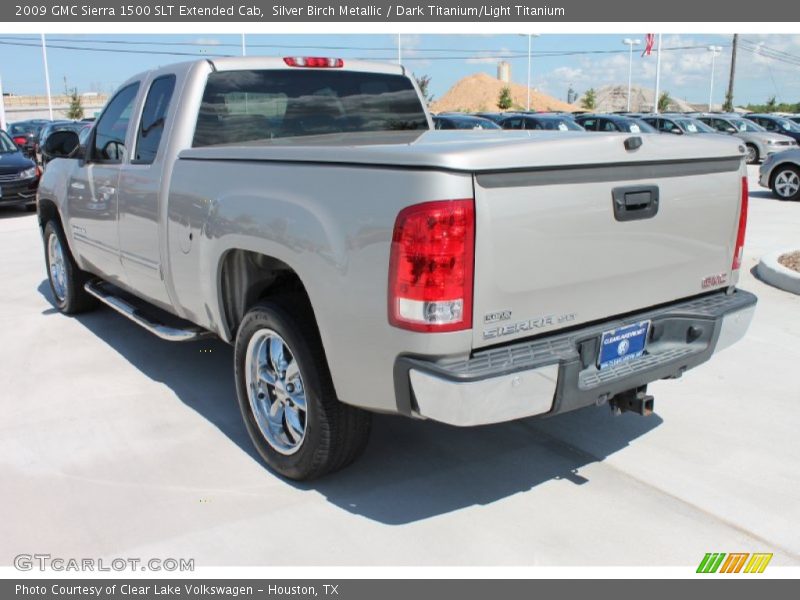 Silver Birch Metallic / Dark Titanium/Light Titanium 2009 GMC Sierra 1500 SLT Extended Cab