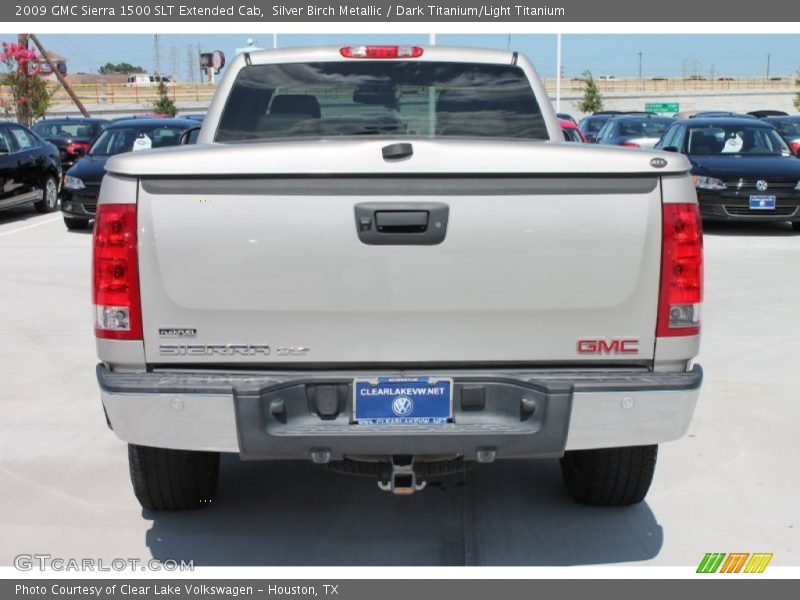Silver Birch Metallic / Dark Titanium/Light Titanium 2009 GMC Sierra 1500 SLT Extended Cab