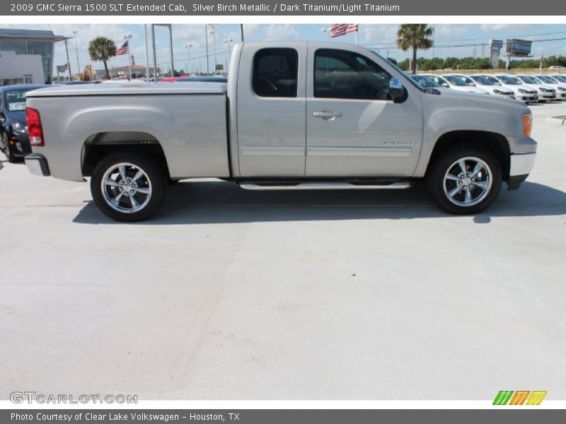 Silver Birch Metallic / Dark Titanium/Light Titanium 2009 GMC Sierra 1500 SLT Extended Cab
