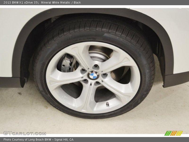 Mineral White Metallic / Black 2013 BMW X1 xDrive 35i