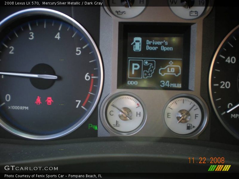 Mercury Silver Metallic / Dark Gray 2008 Lexus LX 570