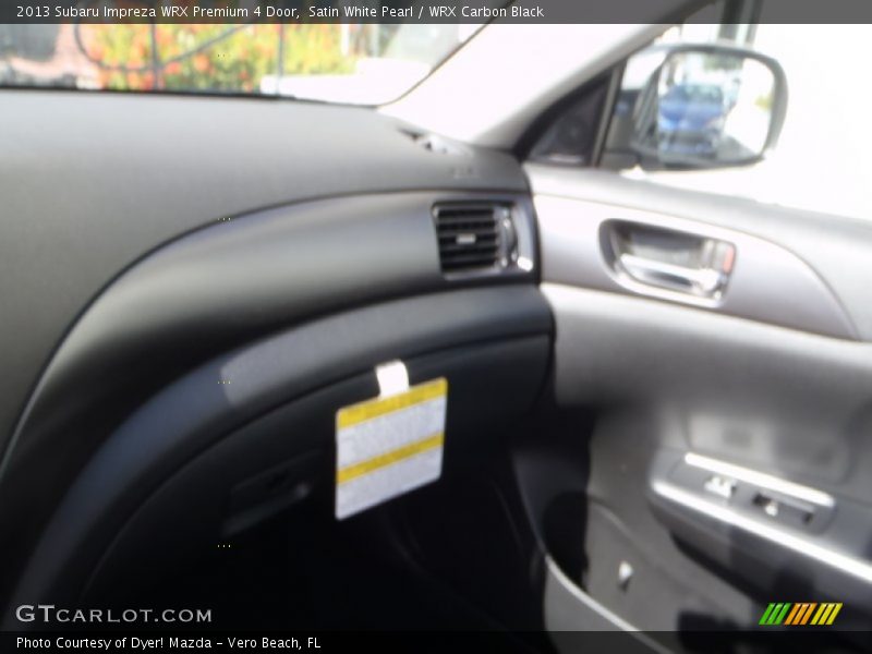 Satin White Pearl / WRX Carbon Black 2013 Subaru Impreza WRX Premium 4 Door