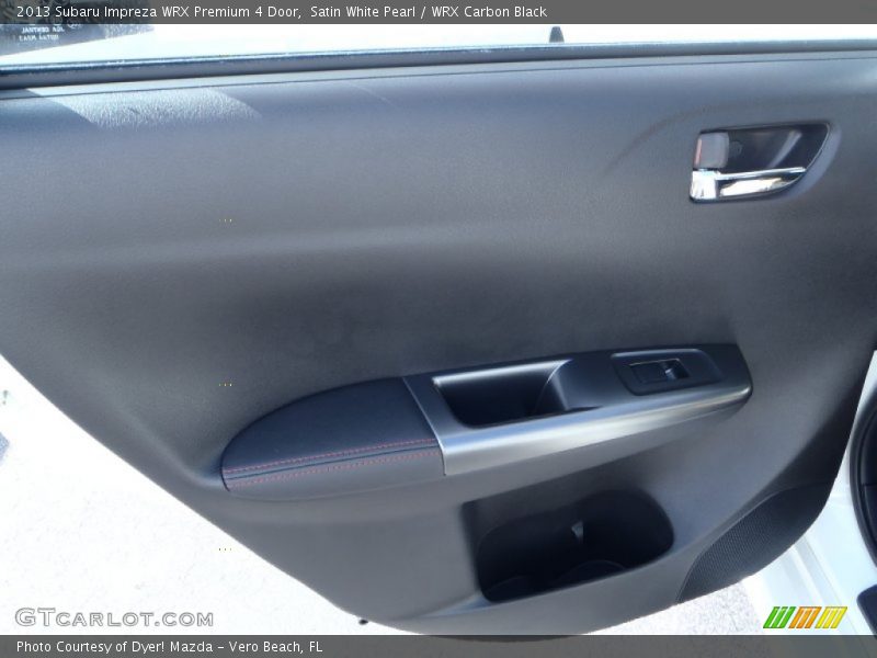 Satin White Pearl / WRX Carbon Black 2013 Subaru Impreza WRX Premium 4 Door