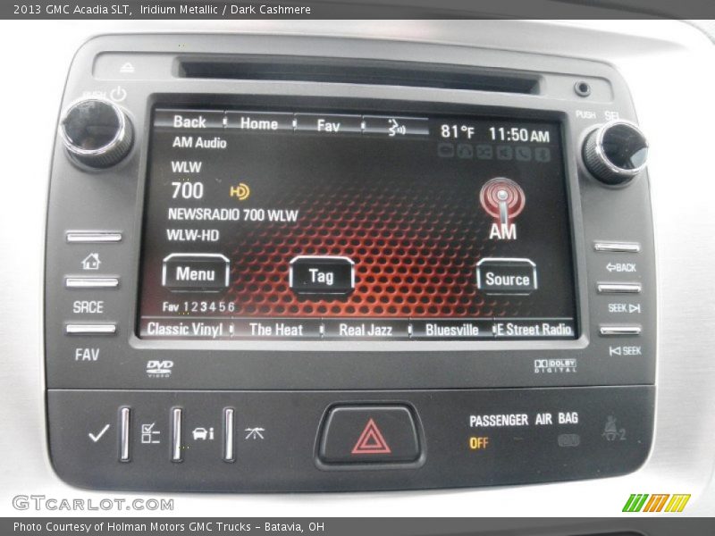 Iridium Metallic / Dark Cashmere 2013 GMC Acadia SLT