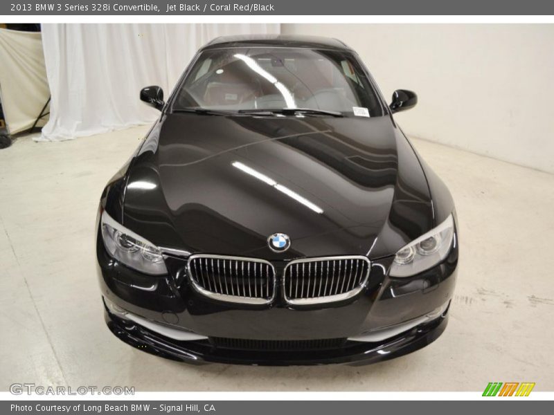 Jet Black / Coral Red/Black 2013 BMW 3 Series 328i Convertible