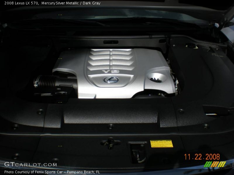 Mercury Silver Metallic / Dark Gray 2008 Lexus LX 570