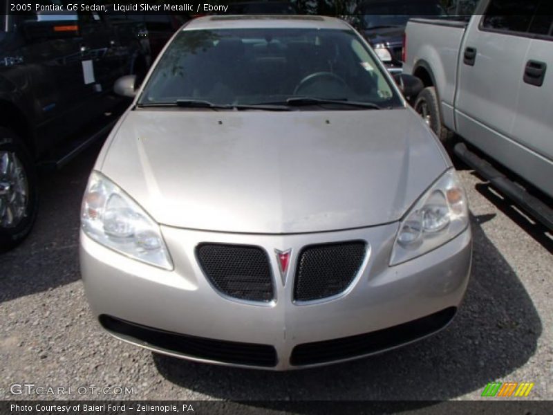 Liquid Silver Metallic / Ebony 2005 Pontiac G6 Sedan