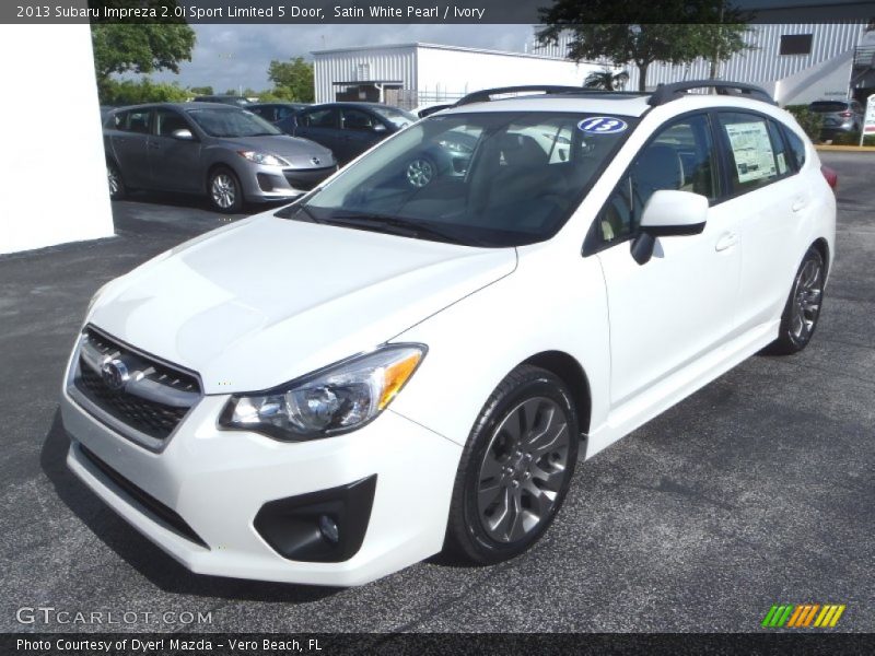 Satin White Pearl / Ivory 2013 Subaru Impreza 2.0i Sport Limited 5 Door