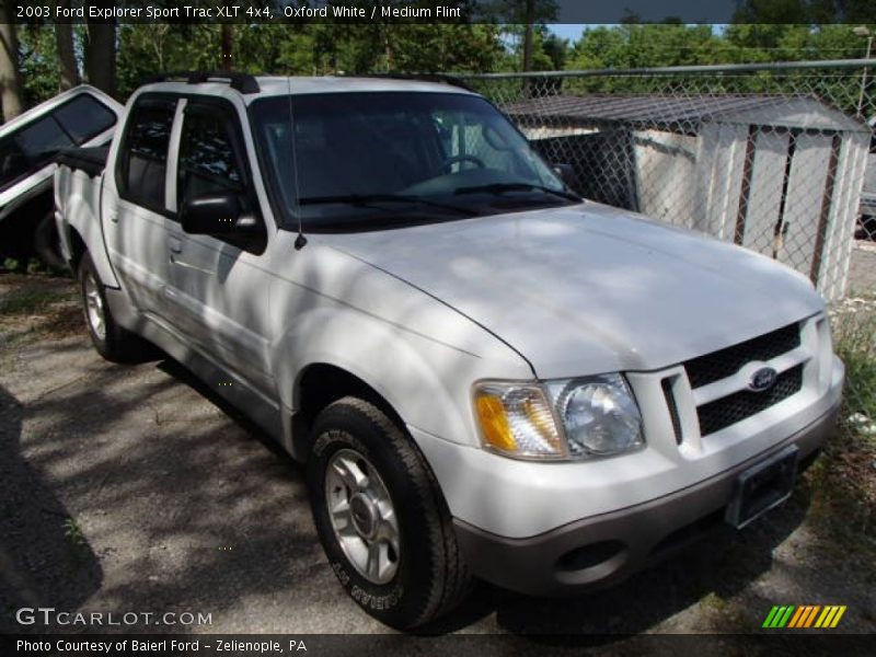 Oxford White / Medium Flint 2003 Ford Explorer Sport Trac XLT 4x4