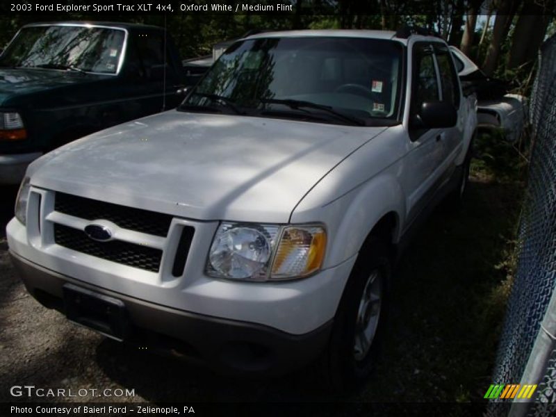 Oxford White / Medium Flint 2003 Ford Explorer Sport Trac XLT 4x4