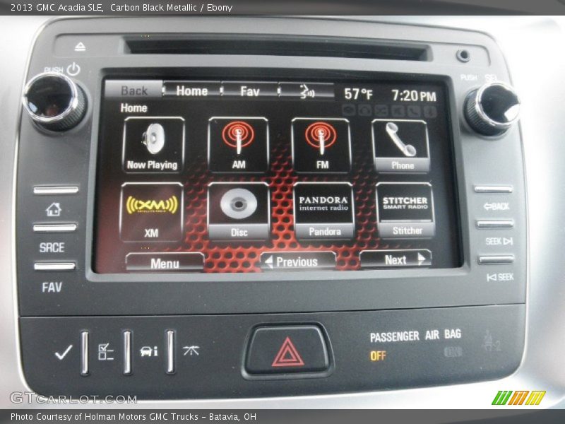 Carbon Black Metallic / Ebony 2013 GMC Acadia SLE