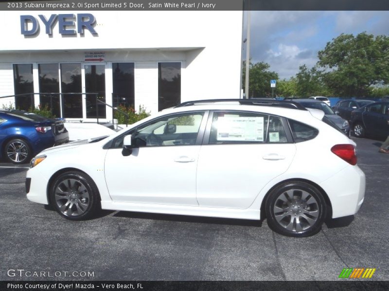 Satin White Pearl / Ivory 2013 Subaru Impreza 2.0i Sport Limited 5 Door