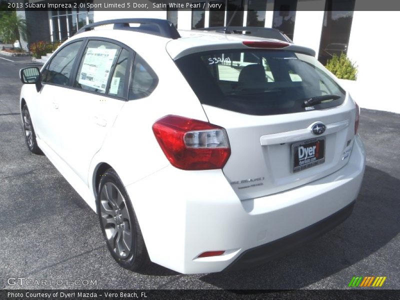 Satin White Pearl / Ivory 2013 Subaru Impreza 2.0i Sport Limited 5 Door