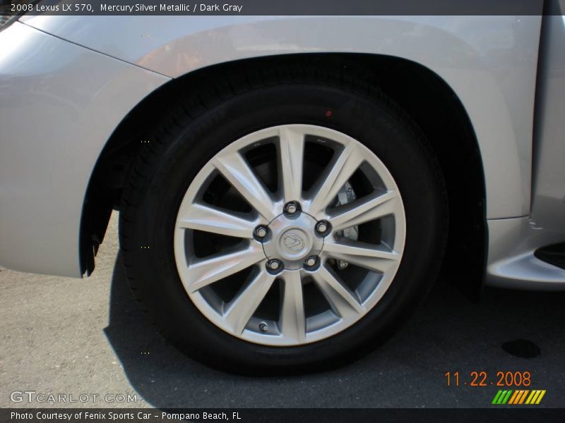 Mercury Silver Metallic / Dark Gray 2008 Lexus LX 570