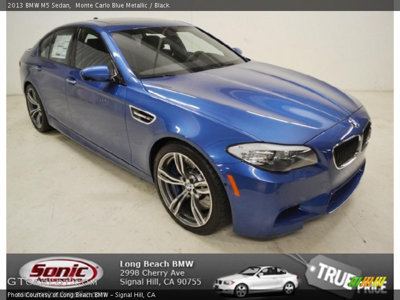 Monte Carlo Blue Metallic / Black 2013 BMW M5 Sedan