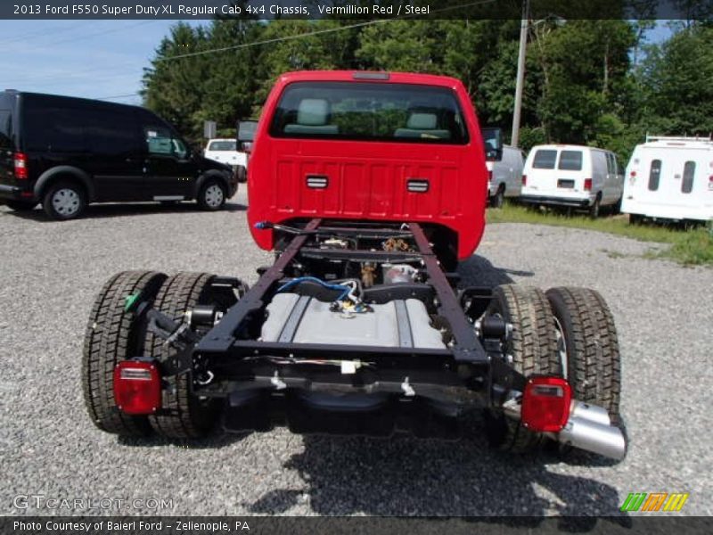 Vermillion Red / Steel 2013 Ford F550 Super Duty XL Regular Cab 4x4 Chassis