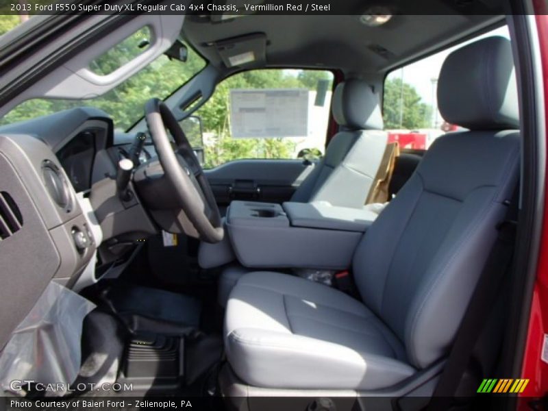 Vermillion Red / Steel 2013 Ford F550 Super Duty XL Regular Cab 4x4 Chassis