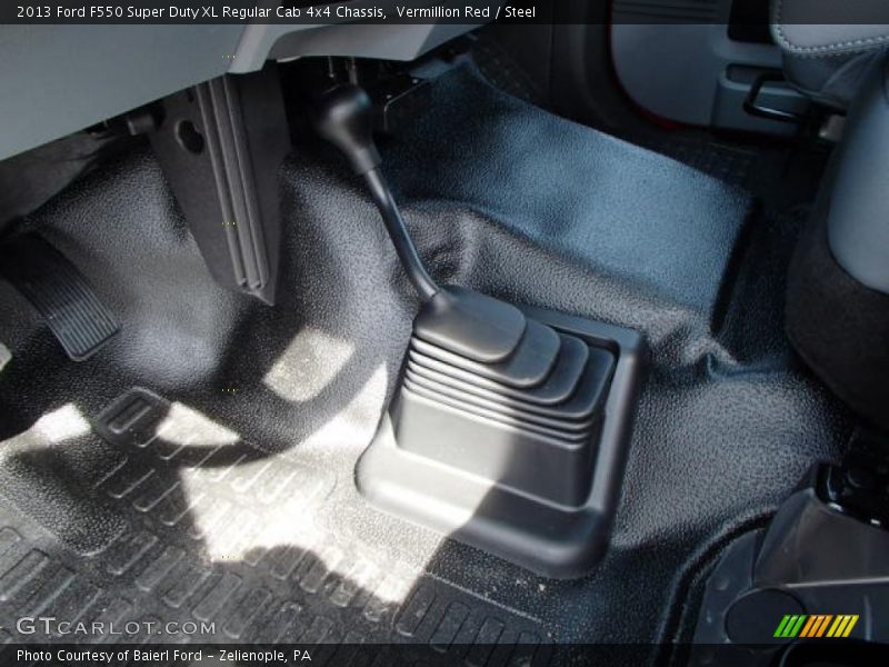 Vermillion Red / Steel 2013 Ford F550 Super Duty XL Regular Cab 4x4 Chassis