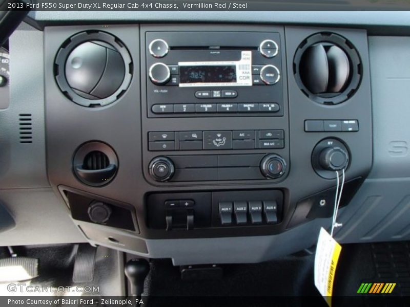 Vermillion Red / Steel 2013 Ford F550 Super Duty XL Regular Cab 4x4 Chassis
