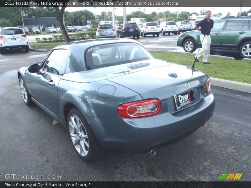 Dolphin Gray Mica / Spicy Mocha 2013 Mazda MX-5 Miata Grand Touring Hard Top Roadster