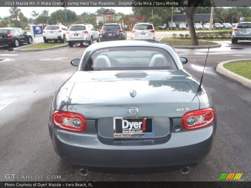 Dolphin Gray Mica / Spicy Mocha 2013 Mazda MX-5 Miata Grand Touring Hard Top Roadster