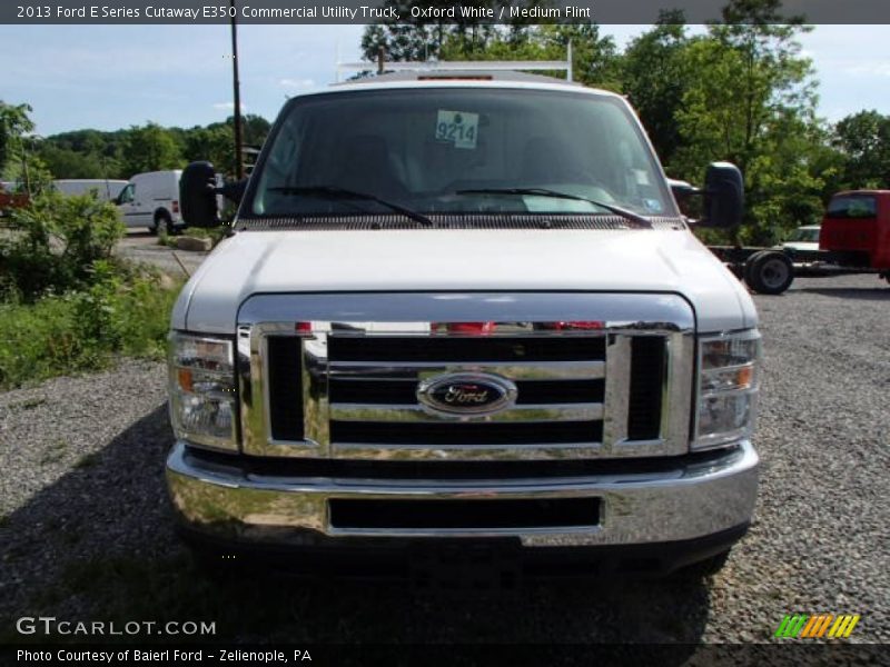 Oxford White / Medium Flint 2013 Ford E Series Cutaway E350 Commercial Utility Truck